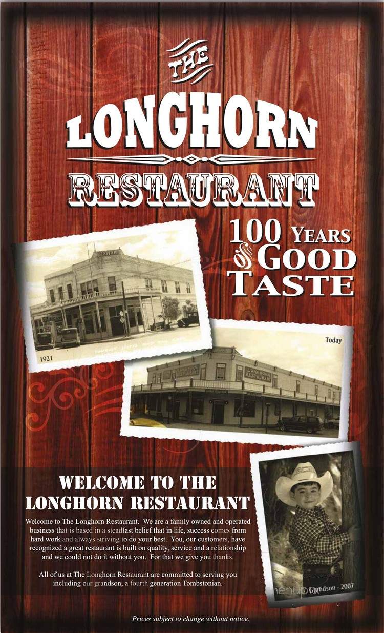 Longhorn Restaurant - Tombstone, AZ