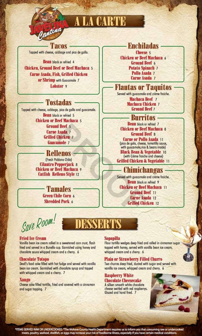 Javelina Cantina - Lake Havasu City, AZ