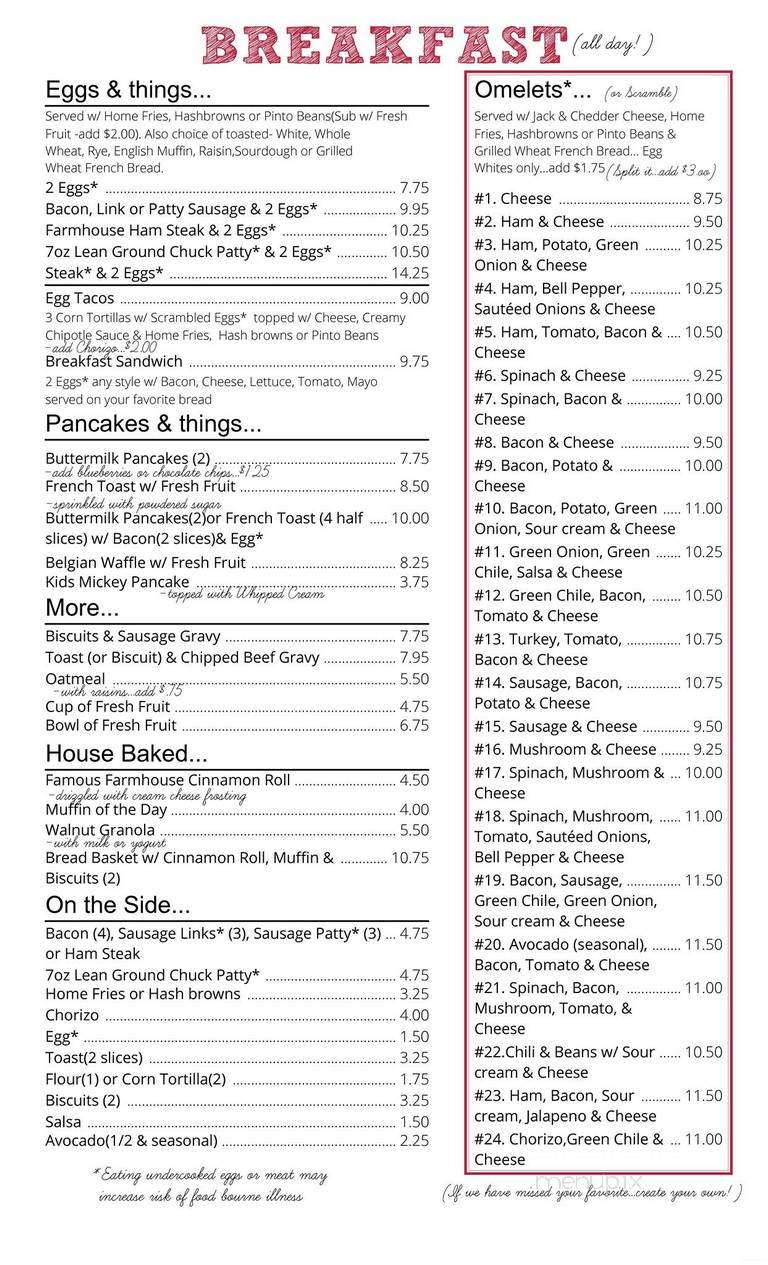 Farmhouse Restaurant - benson, AZ