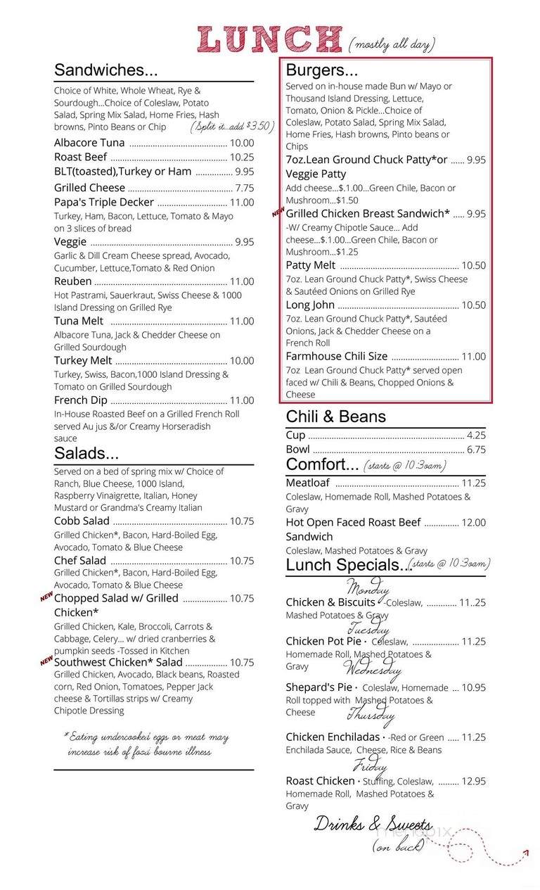 Farmhouse Restaurant - benson, AZ