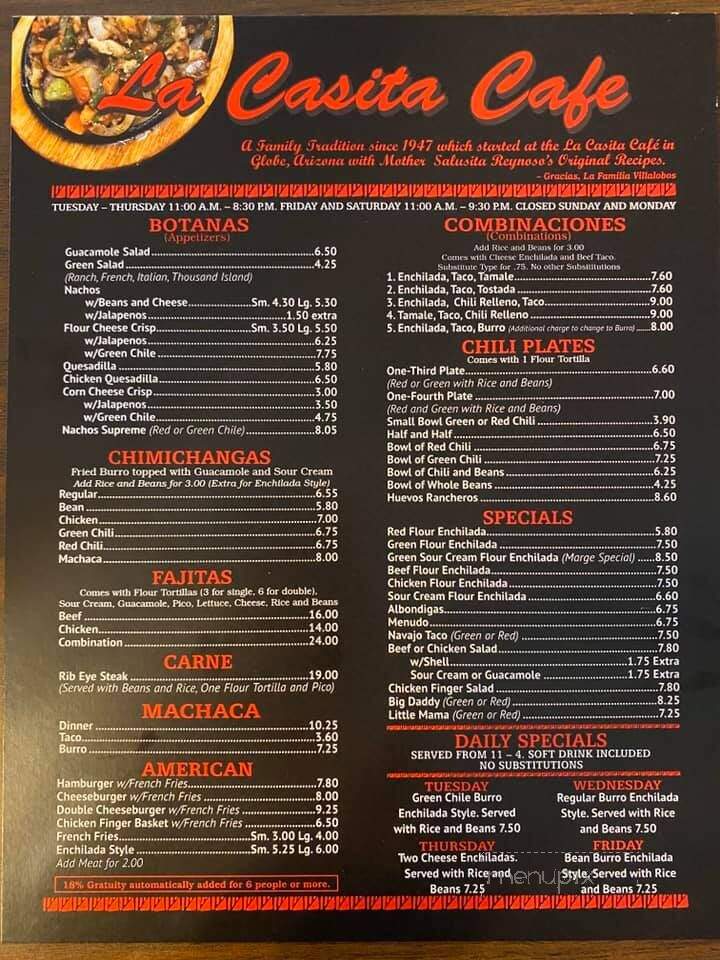La Casita Cafe - Thatcher, AZ