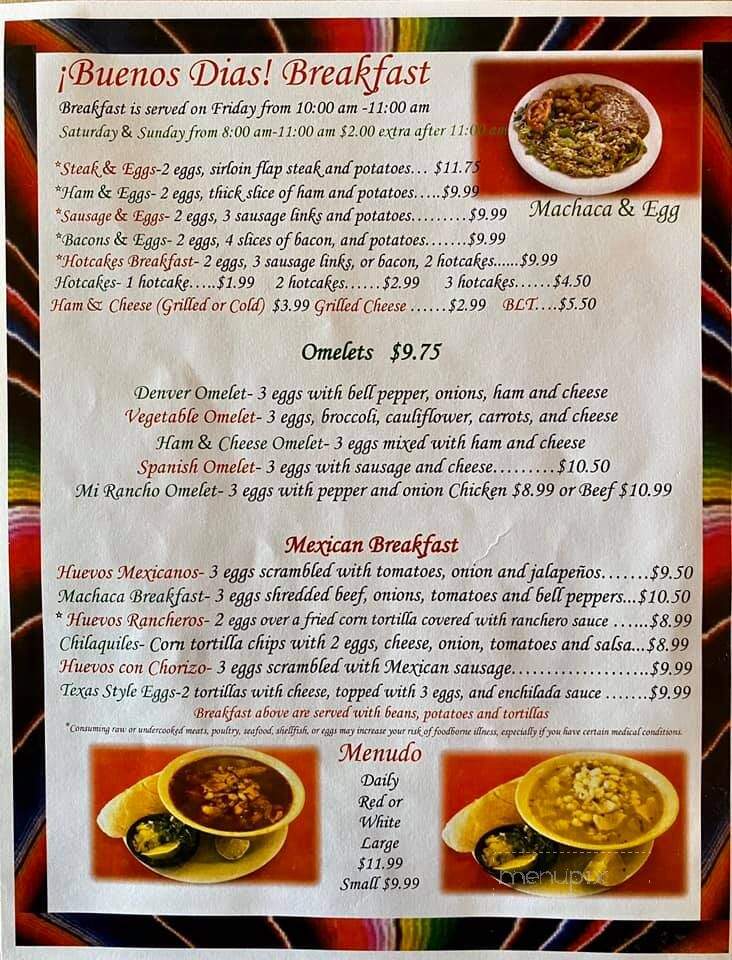 Mi Rancho Restaurant - Yuma, AZ