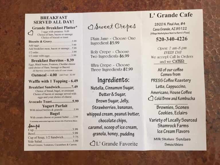 L' Grande Cafe - Casa Grande, AZ