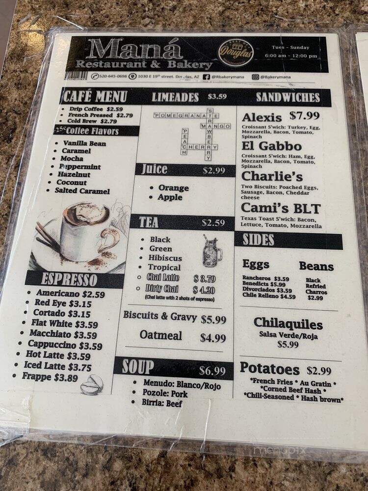Mana Restaurant & Bakery - Douglas, AZ