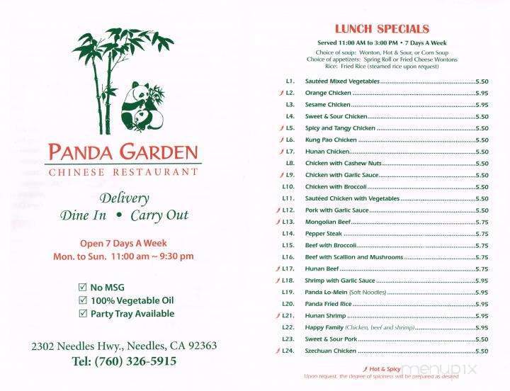 Panda Garden - Needles, CA